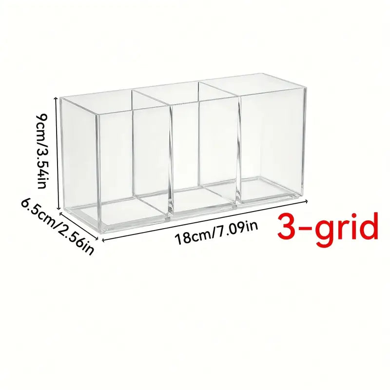 3-grid Makeup Brush Holder