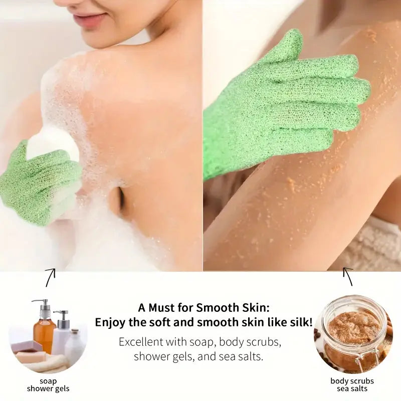 Exfoliating Scrub Gloves For Women & Men