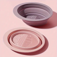 1pc Foldable Makeup Brush Cleaner Pad For Beauty Blender, Makeup Sponge And Make