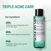 Some by Mi AHA-BHA-PHA 30 Days Miracle Toner Soothes the Skin